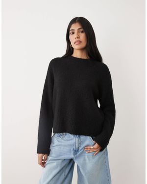 Cotton On Luxe Crew Neck Sweater - Black