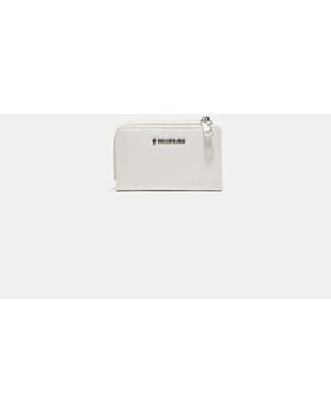 Stradivarius Leather Effect Card Holder - White
