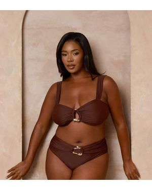 Moda Minx Curve X Alessa Tyrrell-Charles - Marrone