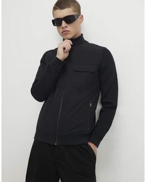 River Island Funnel Neck Hybrid Jacket - Blue