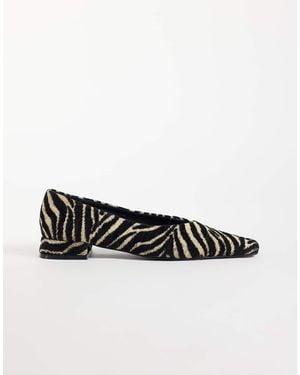 ASOS Lemonade Chisel Toe Ballet Flats - White