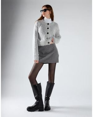 Glamorous A-Line Mini Skirt - Grey