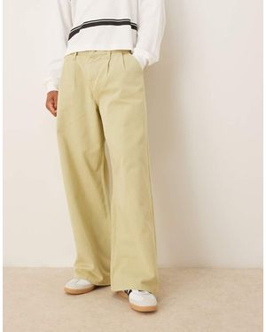 ASOS Vaqueros Verdes Muy Holgados Con Pinzas De - Neutro
