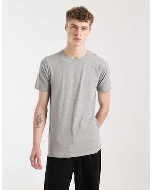 Jack & Jones Slim-Fit T-Shirt Met Korte Mouwen - Grijs