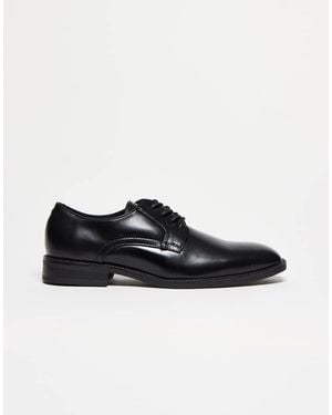 ASOS Smart Lace Up Derby Shoes - Black