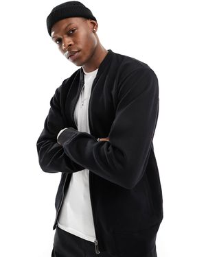 SELECTED Mack Sweat Bomber Jacket - Black