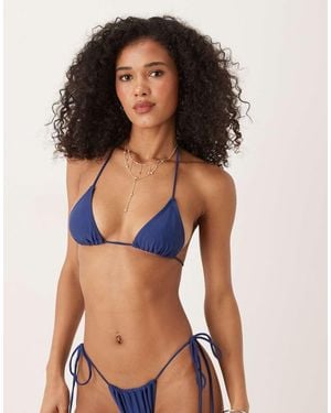 Motel Pami Bikini Top - Blue