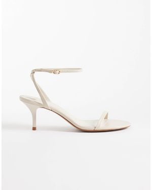 Mango – minimalistische sandaletten - Weiß