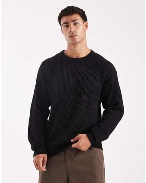 JJ Rebel Oversize Textured Jumper - Blue