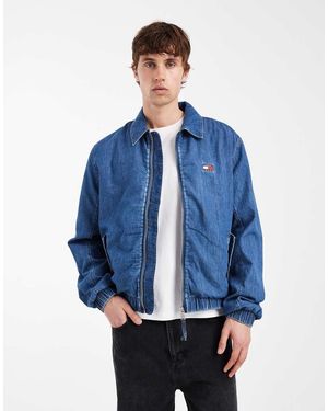 Tommy Hilfiger Chambray Harrington Jacket - Blue