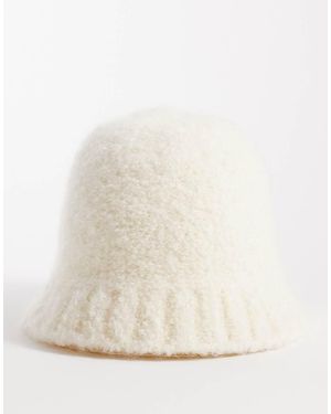 & Other Stories Wool And Mohair Blend Bucket Hat - Natural