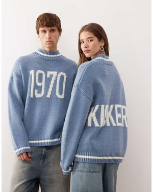 Kickers Jersey Color Cerceta Auténtico Con Estampado Gráfico "1970" De -Azul