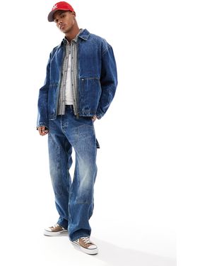 Weekday Sphere Co-ord Relaxed Fit Jeans With Carpenter Styling - Blue