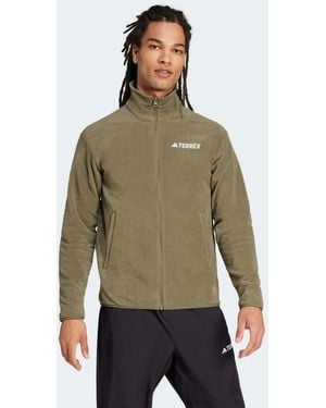 adidas Originals Multi Essentials Full-Zip Fleece Jacket - Green