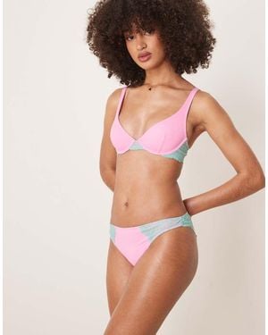Dora Larsen Summer Lace And Microfibre Brief - Multicolour
