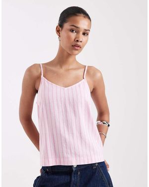 JJXX Linen-blend Stripe Cami Top - Multicolour