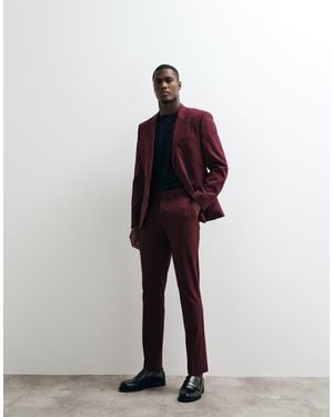 ASOS Flexmax Skinny Suit Trousers - Red