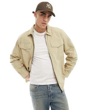 Champion Utility Zip Up Overshirt - Natural