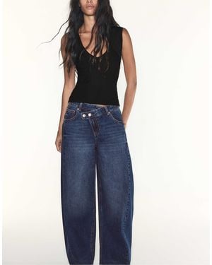 Stradivarius Bandage-top - Blau
