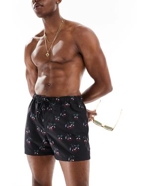 ASOS – kurze badeshorts - Weiß