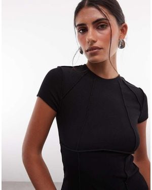 ASOS Baby Tee Met Naaddetail - Zwart