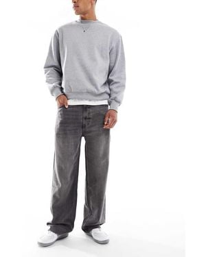 Calvin Klein Baggy Jeans Van Tencel Met Wassing - Grijs