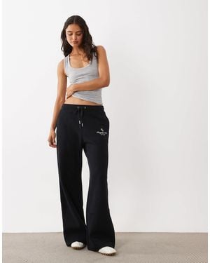 Abercrombie & Fitch High Rise Wide Leg sweatpants - White