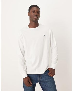Polo Ralph Lauren Long Sleeve Icon Logo T-shirt - White
