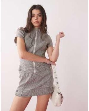 Collusion Tailored Mini Skirt - Multicolour