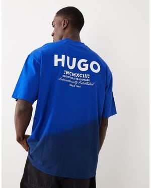 HUGO Hugo Ombre T-shirt - Blue
