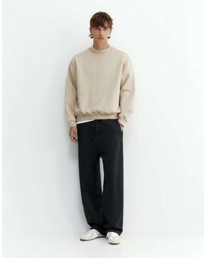 Pull&Bear Joggers Ampi Neri - Bianco