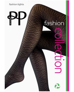 Pretty Polly Collants à zébrures - Noir