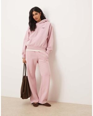 Abercrombie & Fitch Side Logo High Rise Relaxed joggers Co-ord - Pink
