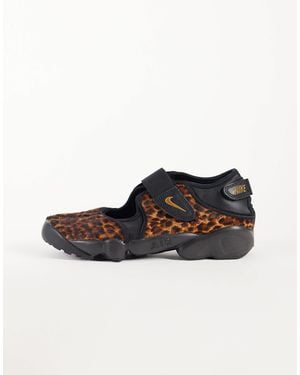 Nike Air rift - baskets - cuir façon poulain - léopard - Neutre