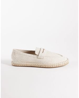 ASOS – espadrilles aus leinen - Weiß