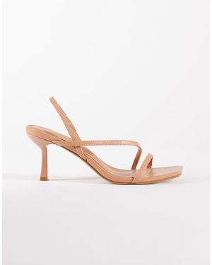 SIMMI Sandalias Tostadas De Tacón Con Diseño De Tiras Natasha De Simmi London - Rosa