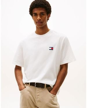 Tommy Hilfiger – oversize-t-shirt - Weiß
