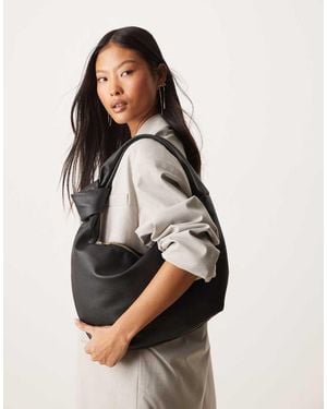 New Look Knotted Strap Shoulder Bag - White