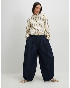 River Island Barrel Leg Jeans - Blue