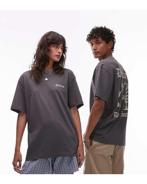 Dickies T-Shirt Met Grafische Deep Rooted-Print - Grijs