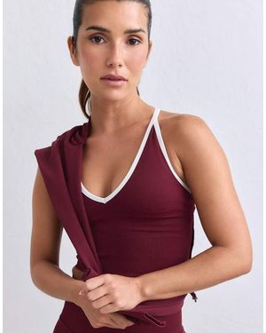 Aim'n Merlot Shape Naadloze Bralette Met Gekruiste Rug - Paars