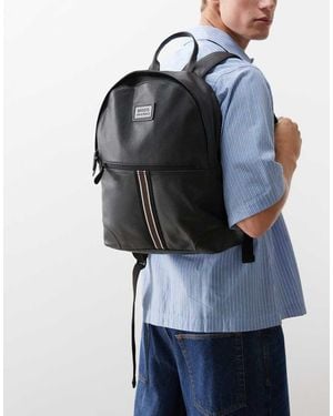 Barneys Originals Leather Backpack - Blue