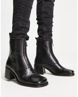 ASRA – monty – absatzstiefel aus leder - Schwarz