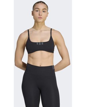 adidas Originals – all me – gerippter sport-bh - Blau