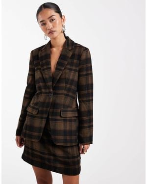 Vero Moda Flannel Blazer Co-ord - Black