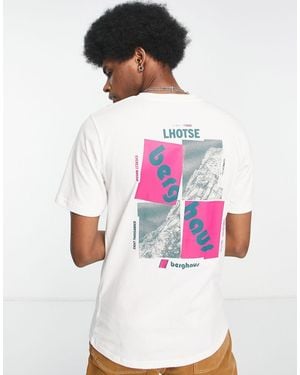 Berghaus Dean Street Unisex Lhotse Zine Back Print T-shirt - White