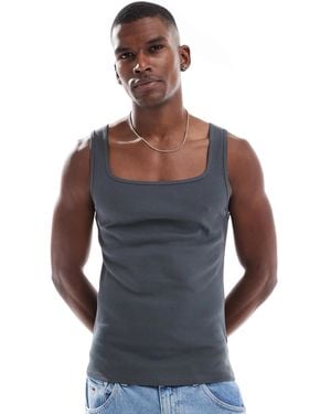 ASOS Essentials Muscle Fit Vest - Gray