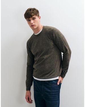 Threadbare Knitted Crew Neck Sweater - Grey