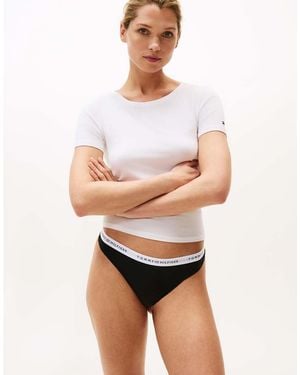 Tommy Hilfiger Cotton Thong - White