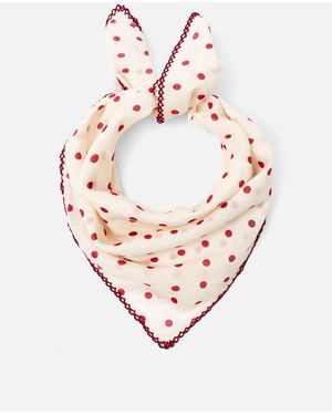 Pull&Bear Foulard bandana à pois bordé - Rose